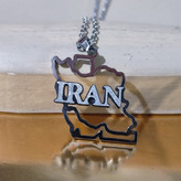 گردنبند نقشه ایران استیل در تنوع بالا
